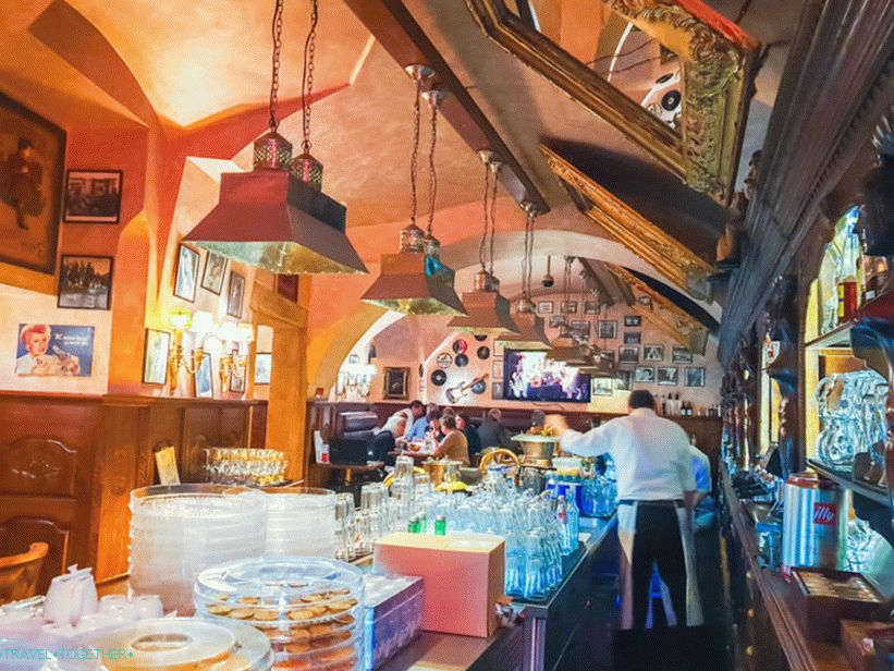 Restaurant Terasa U Prince in Prague - roof terrace of the hotel