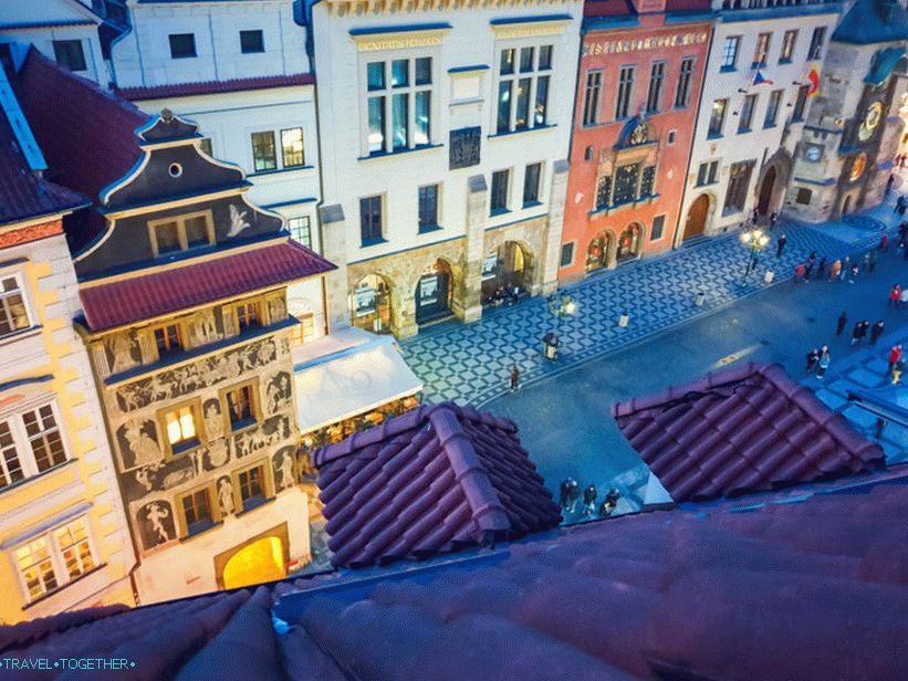 Restaurant Terasa U Prince in Prague - roof terrace of the hotel
