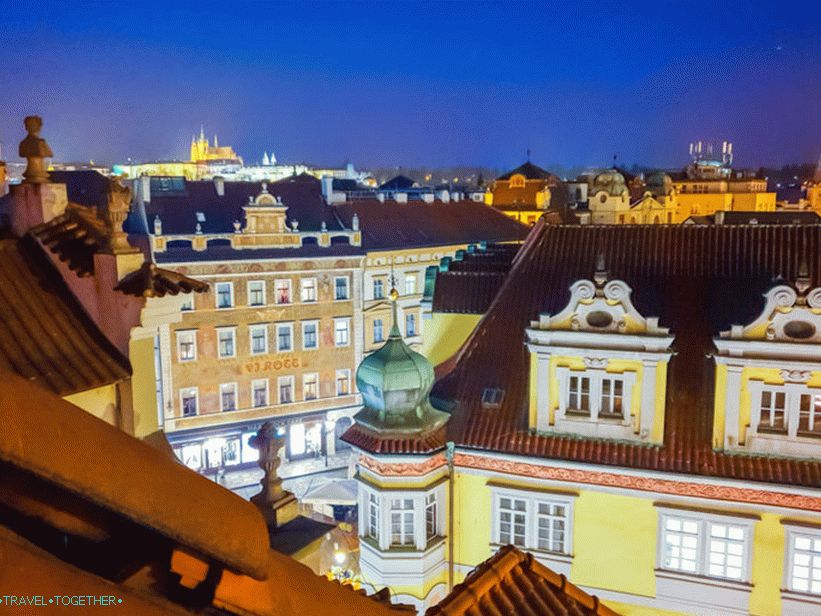 Restaurant Terasa U Prince in Prague - roof terrace of the hotel