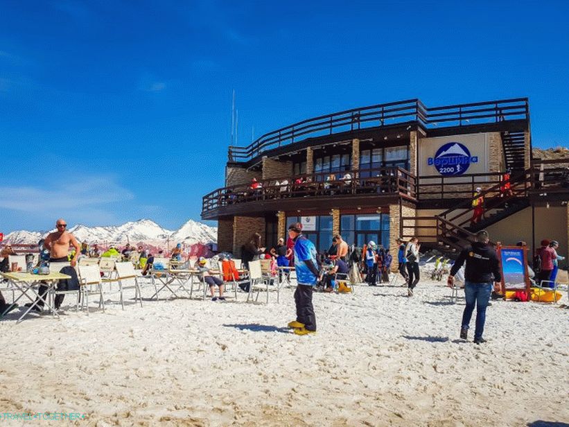 Restaurant Top 2200 in Gorky Gorod - expensive, but overlooking the mountains