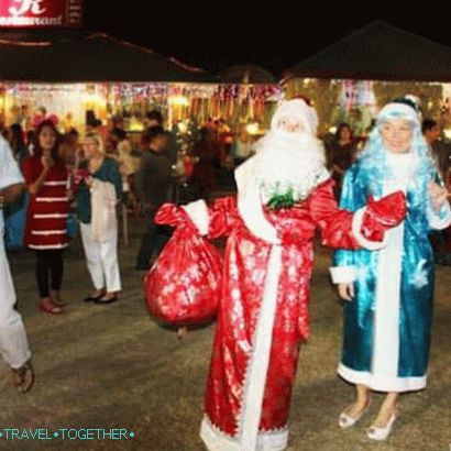 New Year in the Russian village in Pattaya