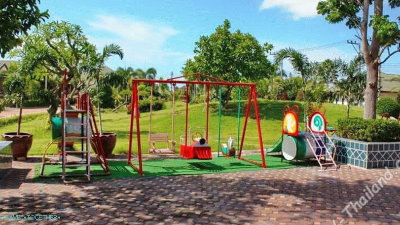 Playground in a Russian village in Pattaya