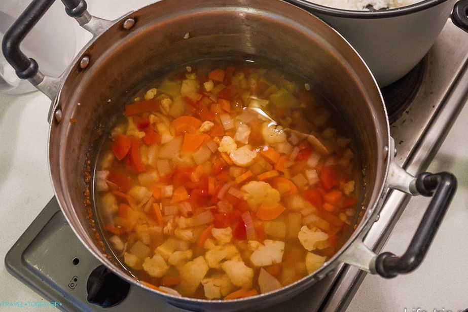 Ordinary boiled vegetables
