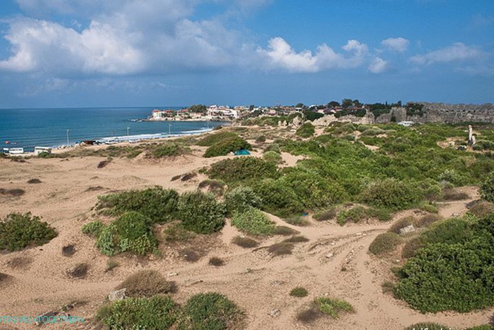 Sand Dunes of Side. Turkey.