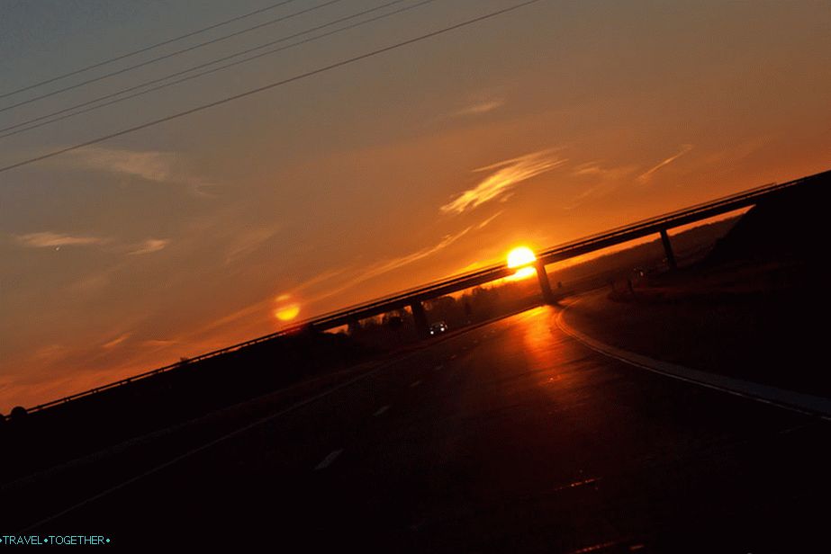 Belarusian autobahn.