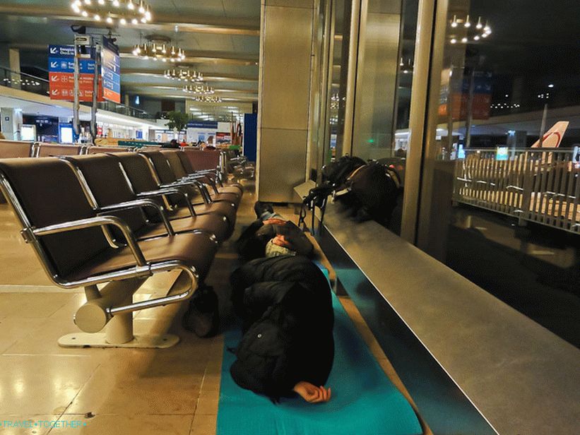 Overnight at Orly Paris Airport.