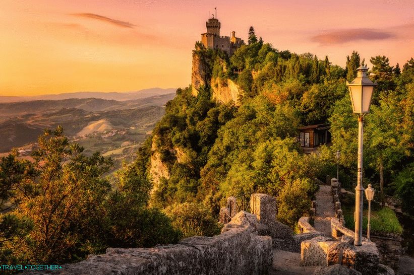 Medieval towers of San Marino