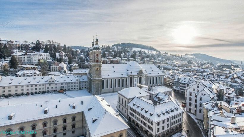 St. Gallen's Abbey in winter