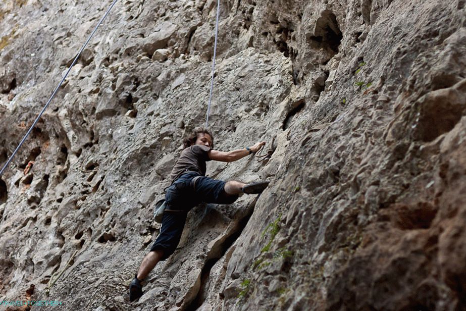 First climbing steps