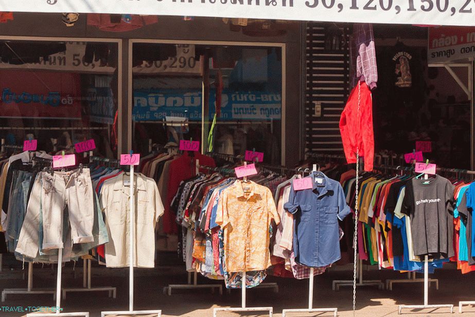 How much is clothing in Thailand