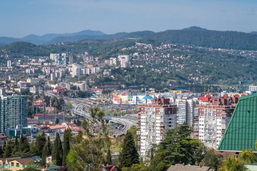 The observation deck in Sochi - Species Tower of the Wind Rose