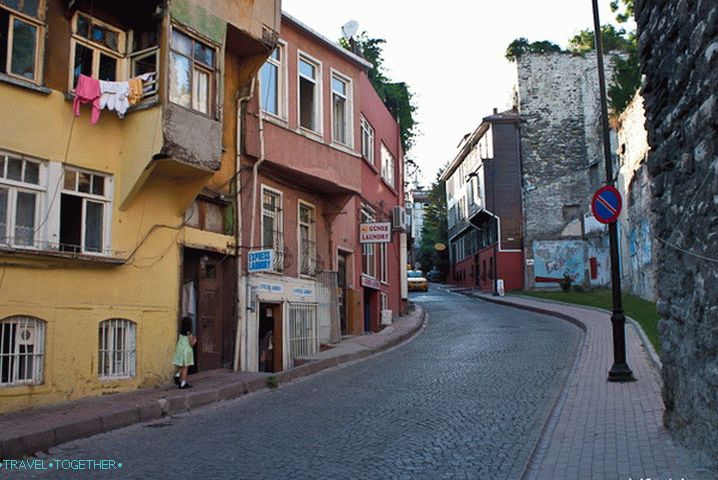 Streets in the old city of Istanbul. Turkey.