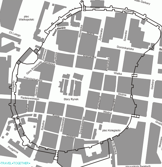 Borders of the Old Town