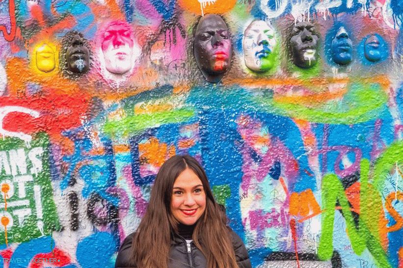 Lennon Wall in Prague - thirty meters of street art