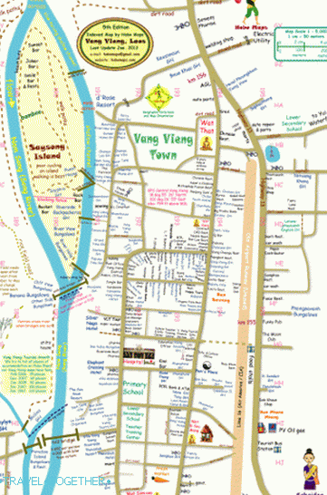 Map of Vang Vieng