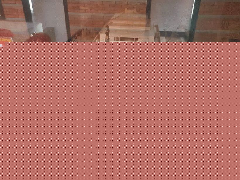 The layout of the entire sanctuary in miniature.