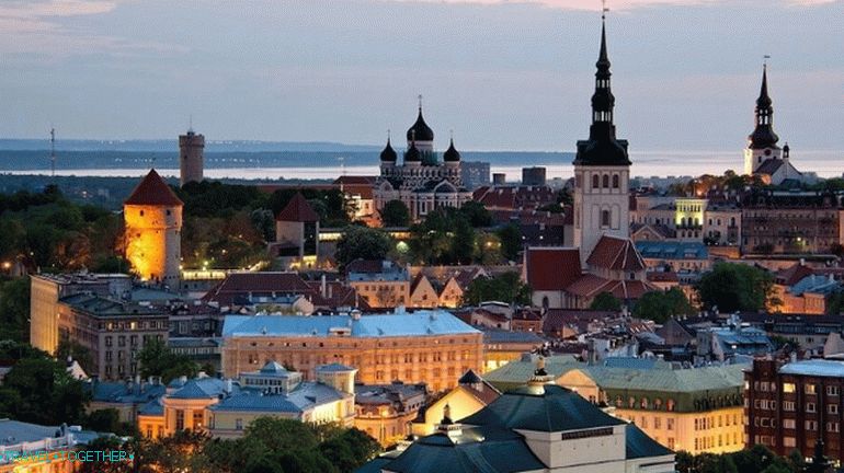 View of the historical center of Tallinn