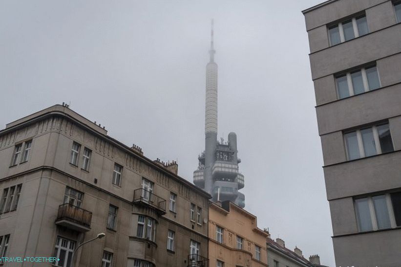 The television tower in Prague is the futuristic pride of the Czech Republic