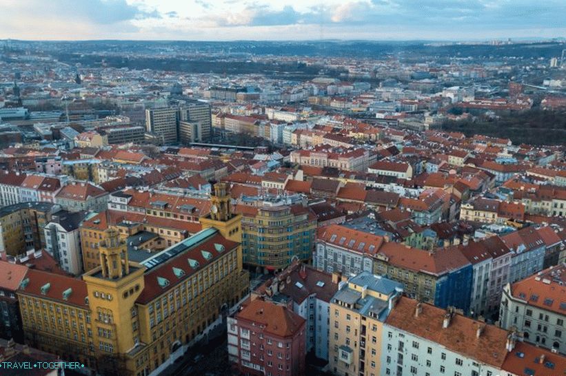 The television tower in Prague is the futuristic pride of the Czech Republic