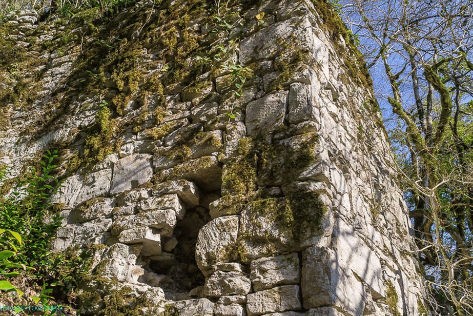 The ruins of the old Khosta fortress