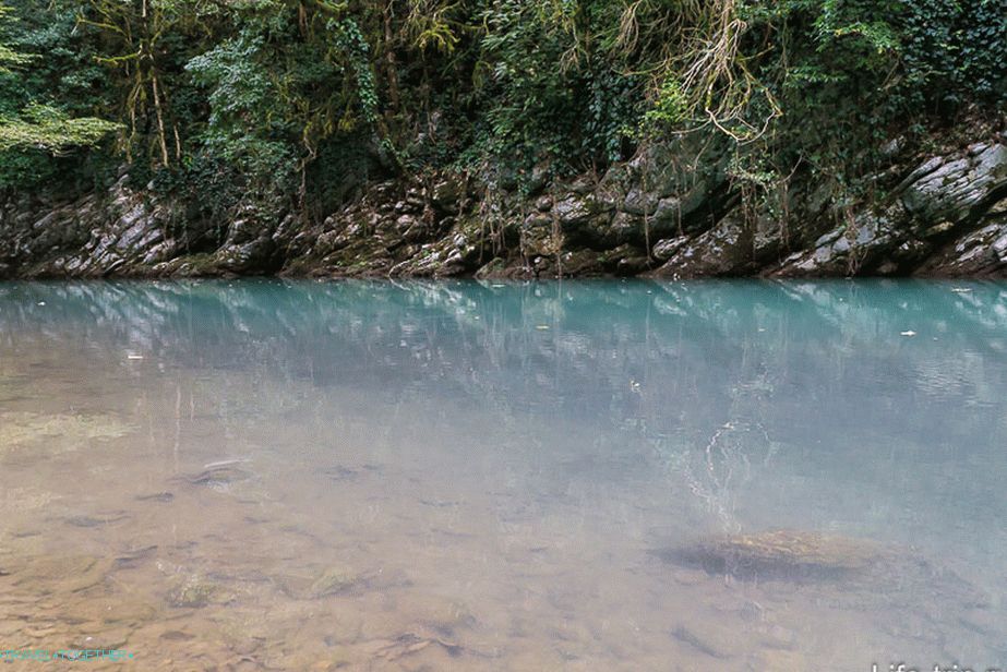 It beckons to swim, but the water is ice