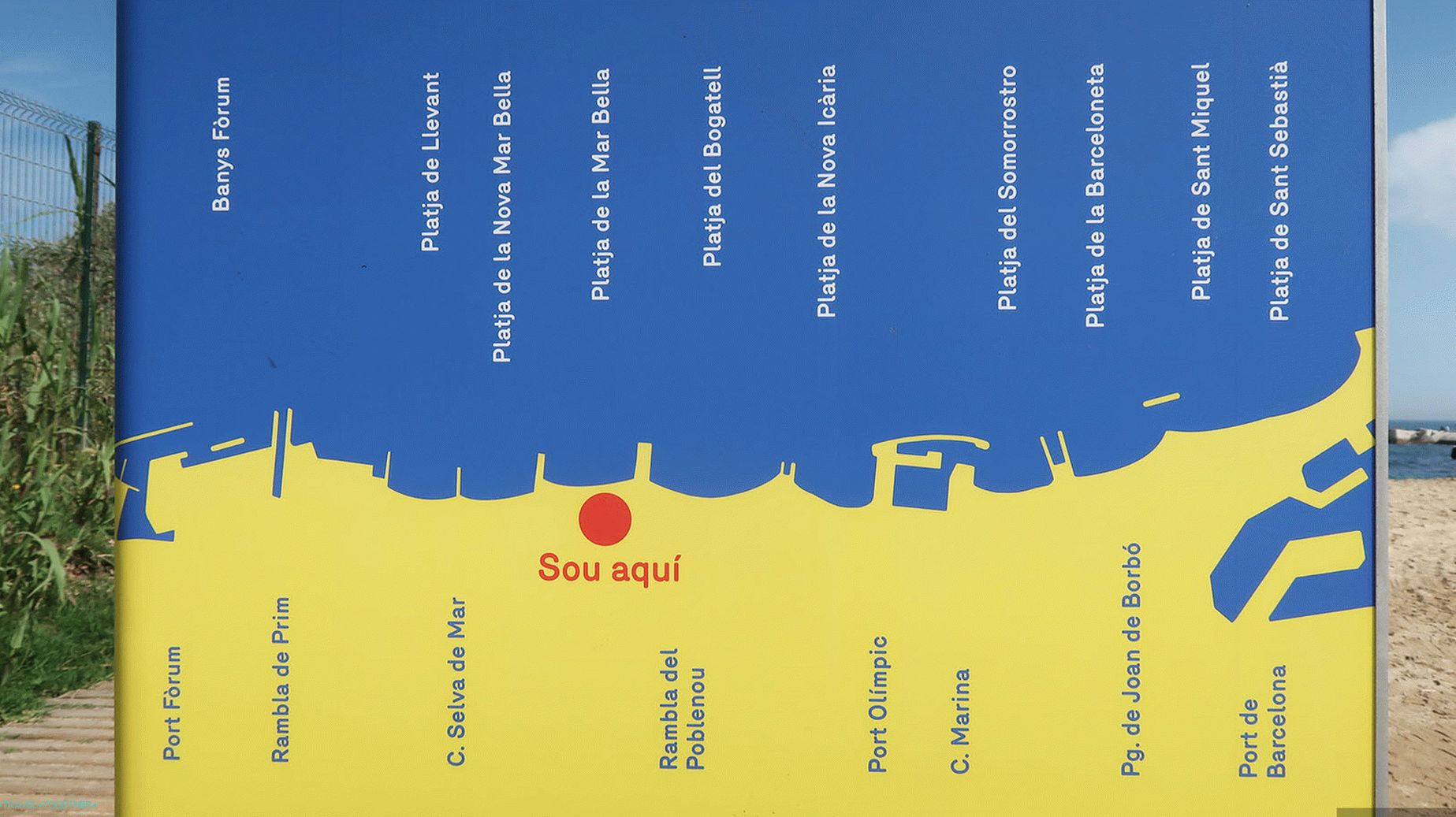 The beaches of Spain (near Barcelona)