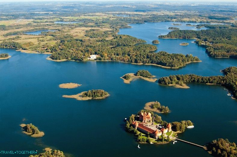 Panorama of the Trakai castle