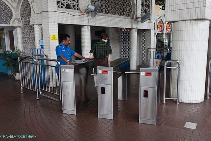 Turnstiles at KTM Komuter Station
