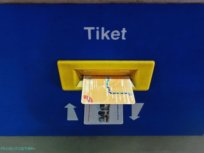 Metro ticket LRT in Kuala Lumpur