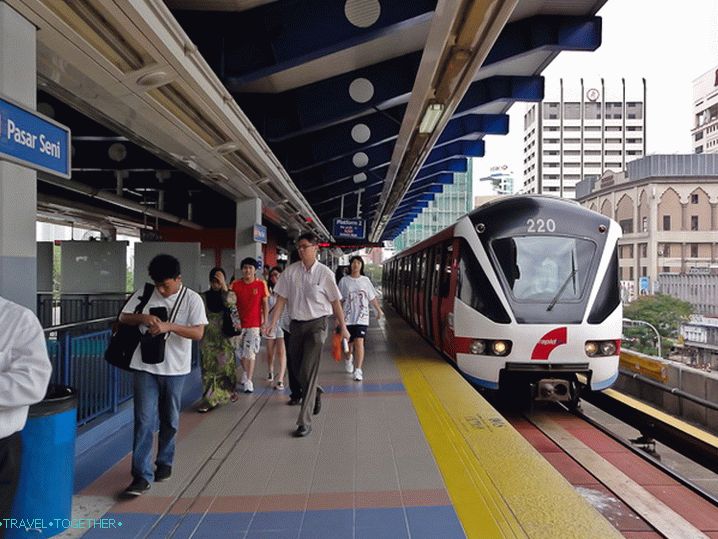 LRT Station in Kuala Lumpur Metro