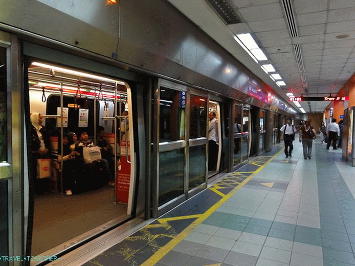 LRT Station in Kuala Lumpur Metro