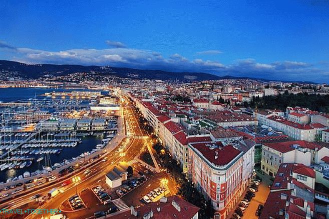 Trieste at night