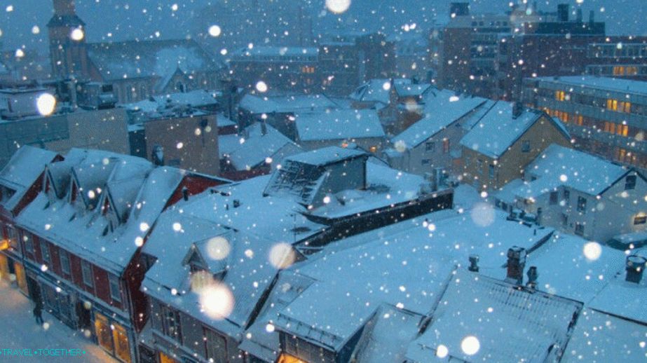 Snow in Tromsø