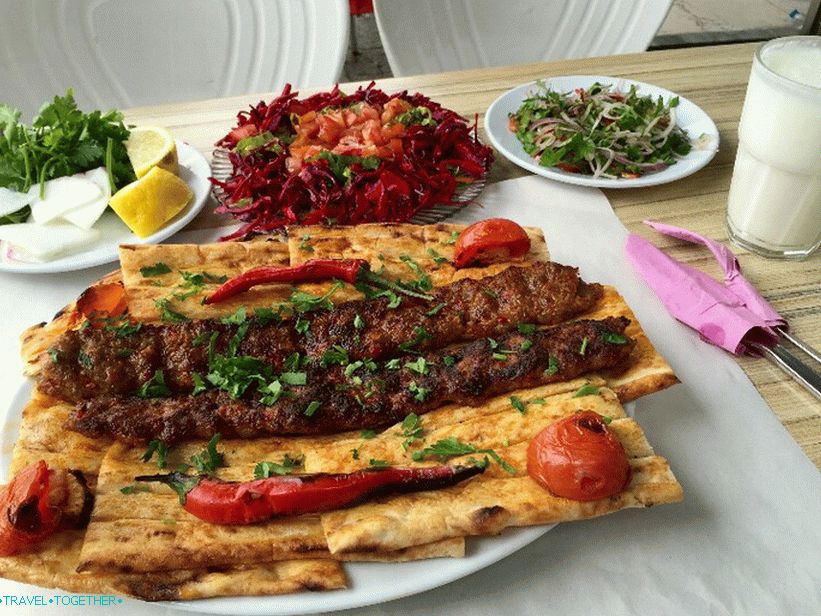 Traditional Turkish kebab