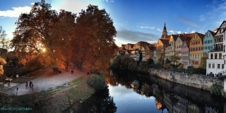 Embankment of the river Neckar