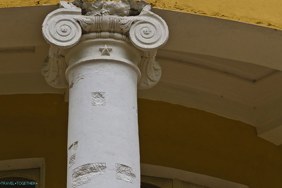 Columns of the main house