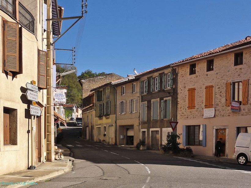 Ordinary toy streets of a typical French town