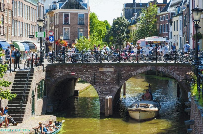 Cyclists on the streets of Utrecht