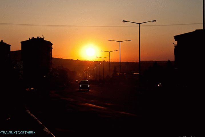 Nevsehir. Sunset.