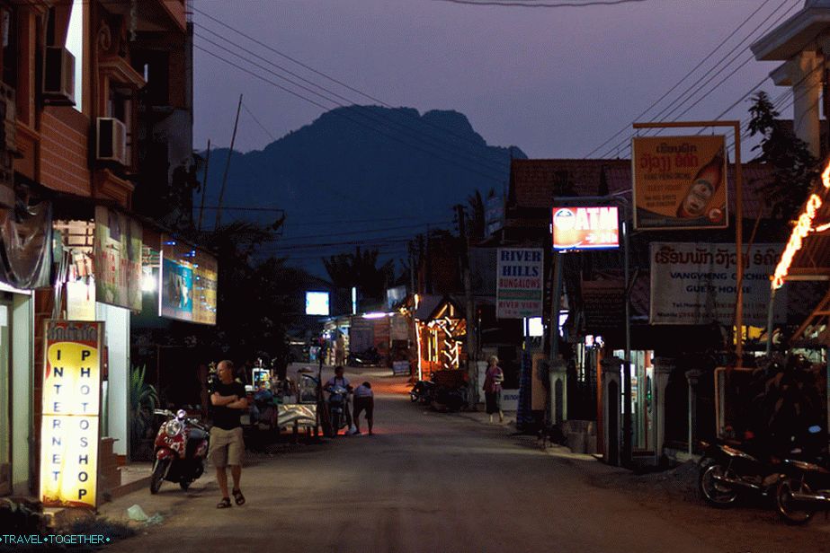 Vang Vieng in the evening