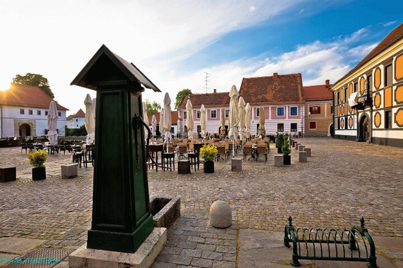 In the historical center of Varazdin