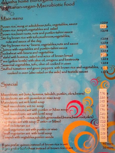 Vegan restaurant in Phangan - Akasha Home or Macrobiotic