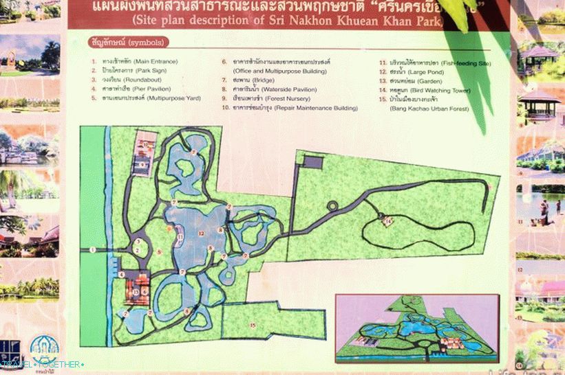 Srinakorn Khuaen Khan Park Map