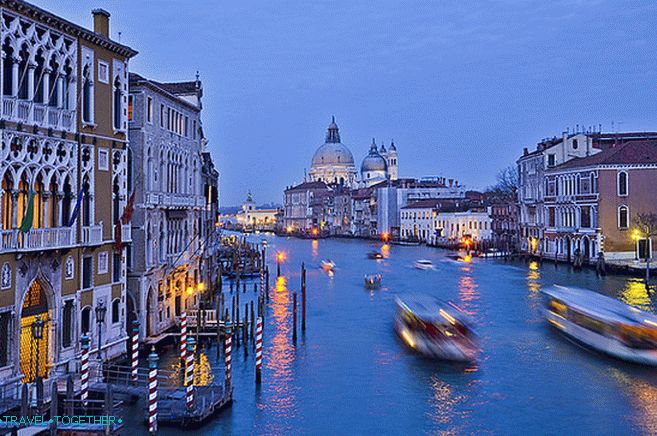 Grand Canal Vaporetti, Venice, Italy.