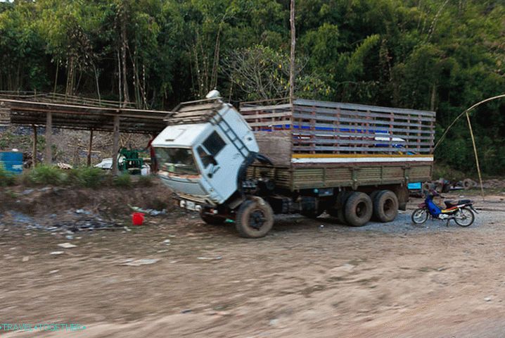 There are many KamAZ in Laos