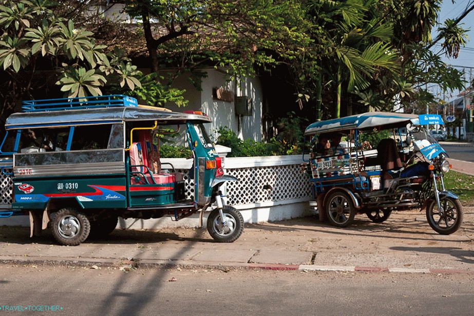 Tuk-tuki in Laos