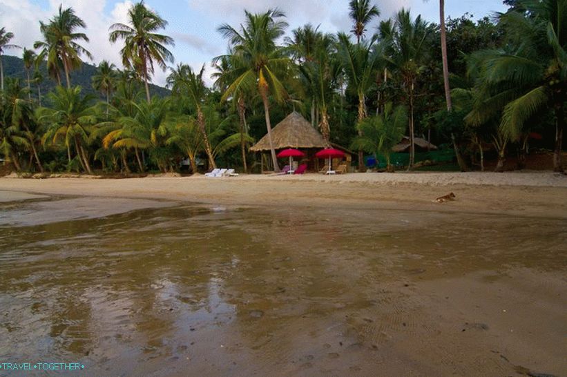 Liska Beach opposite the adventure park