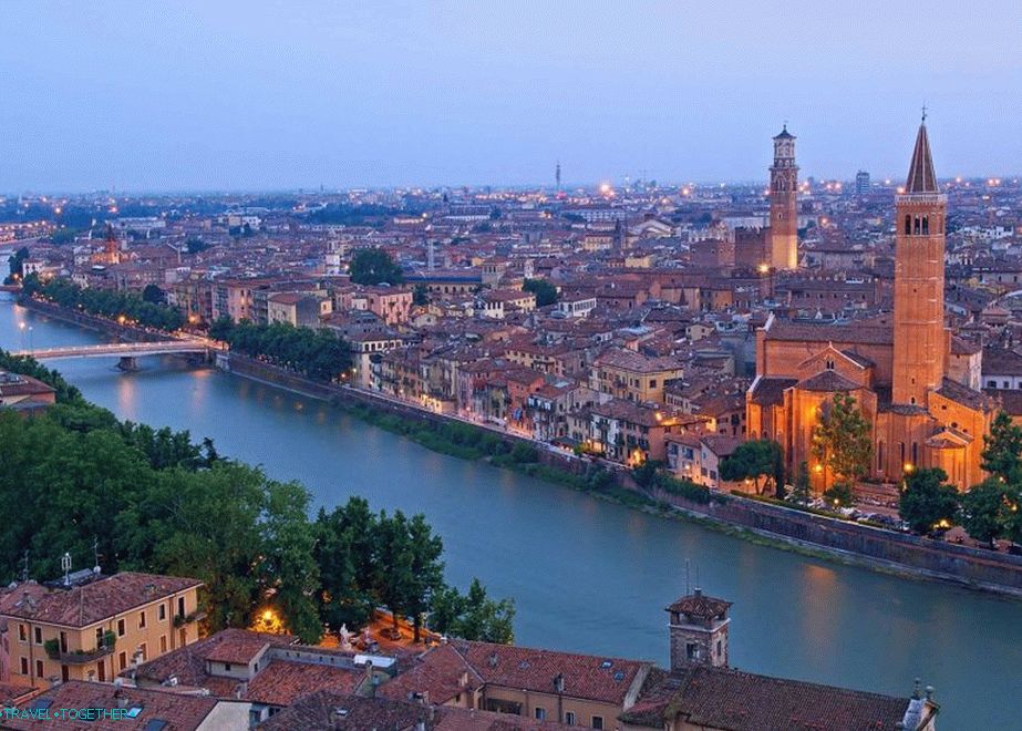 The Adige River in Verona