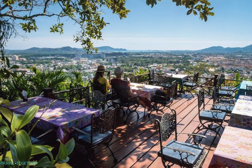 Viewpoint Tunk Ka Cafe in Phuket - near the viewing Rang Hill