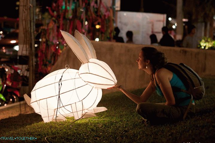 At the craft fair in Chiang Mai